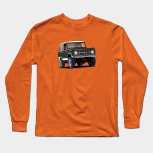 70's Ford Bronco in black Long Sleeve T-Shirt